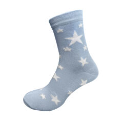 Акция на Шкарпетки жіночі Siela RT1312-072 класичні, блакитні з зірками, розмір 39-42 от Eva