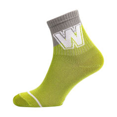 Акція на Шкарпетки жіночі Siela RT1322-113 W, високі, спортивні, зелено-світло-сірі, розмір 36-39 від Eva
