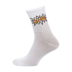 Акция на Шкарпетки чоловічі Modna Zona RT1322-065 OMG високі, спортивні, білі, розмір 39-42 от Eva