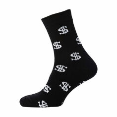 Акция на Шкарпетки чоловічі Modna Zona RT1311-028 $, високі, чорні, розмір 43-46 от Eva