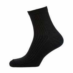 Акция на Шкарпетки чоловічі Modna Zona RT1311-062 середні, класичні, в рубчик, чорні, розмір 43-46 от Eva