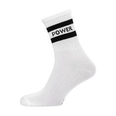 Акція на Шкарпетки чоловічі Modna Zona RT1321-064 Power високі, спортивні, білі, розмір 39-42 від Eva