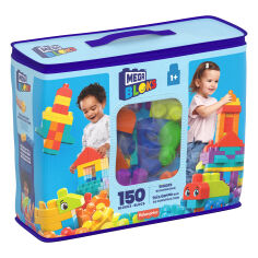 Акція на Конструктор Mega Bloks Bigger building bag 150 деталей (HHM96) від Будинок іграшок