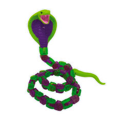 Акція на Фігурка Klixx Creaturez Fidget Кобра фіолетово-зелена (KX130_A) від Будинок іграшок