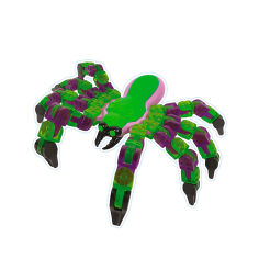 Акція на Фігурка Klixx Creaturez Fidget Павук зелено-фіолетовий (KX100_A) від Будинок іграшок