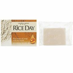 Акция на Мыло туалетное Lion Rice Day с экстрактом рисовых отрубей 100г от MOYO
