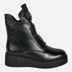 Акция на Жіночі зимові черевики високі Blizzarini 22G607-F493-NP332G 39 24.5 см Чорні от Rozetka