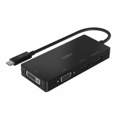 Акція на Belkin Adapter USB-C to Vga + Hdmi + DisplayPort + Dvi Black (AVC003BTBK) від Y.UA