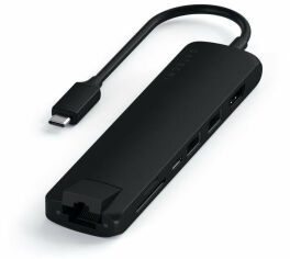 Акция на Satechi Adapter USB-C to 2xUSB3.0+HDMI+USB-C+RJ45+SD Black (ST-UCSMA3K) от Y.UA