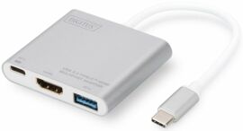 Акція на Digitus Adapter USB-C to HDMI+USB 3.0+USB-C (DA-70838-1) від Y.UA