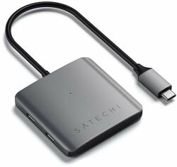 Акция на Satechi Aluminum Adapter USB-C to 4xUSB-C Space Gray (ST-UC4PHM) от Y.UA