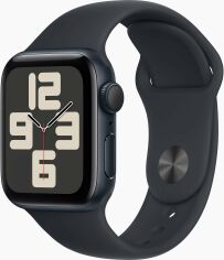 Акція на Apple Watch Se 2 2023 40mm Gps Midnight Aluminum Case with Midnight Sport Band - S/M (MR9X3) від Y.UA