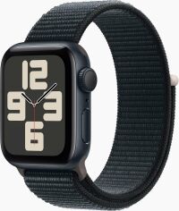 Акція на Apple Watch Se 2 2023 40mm Gps Midnight Aluminum Case with Midnight Sport Loop (MRE03) від Y.UA