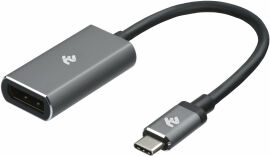 Акция на 2E Adapter USB-C to Display port Silver (2E-W1404) от Y.UA