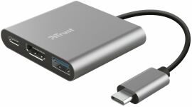 Акция на Trust Adapter Dalyx USB-C to USB-C + Hdmi + Usb Grey (23772_TRUST) от Y.UA