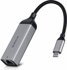 Акція на REAL-EL Adapter USB-C to RJ45 CE-150 Space Grey (EL123110004) від Stylus