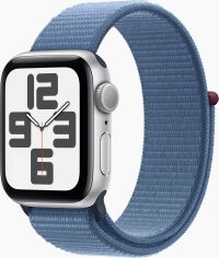 Акція на Apple Watch Se 2 2023 40mm Gps Silver Aluminum Case with Winter Blue Sport Loop (MRE33) від Stylus