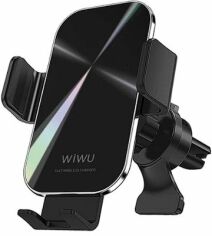 Акція на Wiwu Car Holder Wireless Charger Liberator CH-307 15W Black від Stylus
