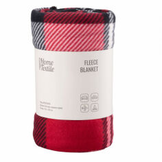 Акция на Плед односпальний Ardesto Fleece 130x160 см клітинка червоно-чорна (ART0704PB) от Comfy UA