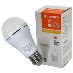Акция на Лампа светодиодная LEDVANCE аккумуляторная A60 8W 806Lm 6500К E27 (4099854102431) от MOYO