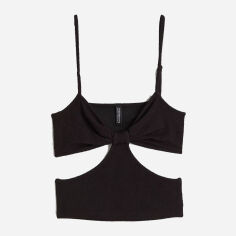 Акція на Топ жіночий H&M 1076164 M Чорний від Rozetka