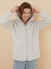 Акция на Піжамна кофта жіноча Women'Secret Mmb Grey Robe 3146518 L Сіра от Rozetka