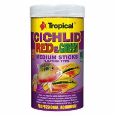 Акция на Сухой корм Tropical Cichlid Red Green Medium Sticks для аквариумных рыб в палочках 1 л (5900469637265) от Stylus