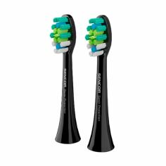Акція на Змінні насадки для електричної зубної щітки Sencor Toothbrush Heads SOX 102 чорні, 2 шт від Eva