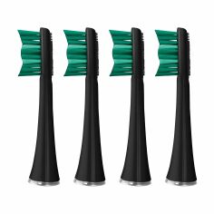 Акція на Змінні насадки для електричної зубної щітки Sencor Toothbrush Heads SOX 004BK чорні, 2 шт від Eva