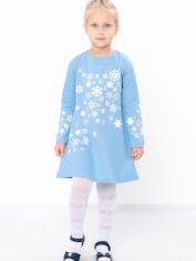 Акція на Дитяча тепла сукня для дівчинки Носи своє 6004 110 см Блакитна (сніжинки) (p-4393-143168) від Rozetka