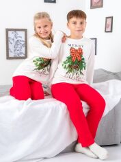 Акція на Піжама дитяча (футболка з довгими рукавами + штани) Носи своє 6076-F 128 см Christmas (p-12556-140955) від Rozetka