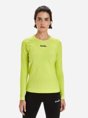 Акція на Світшот жіночий Diadora 502178943 S 25063 Бежевий з принтом від Rozetka