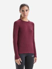 Акція на Спортивний лонгслів жіночий Diadora 102178527 S/M Бордовий від Rozetka