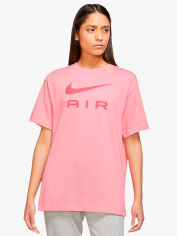 Акція на Футболка оверсайз довга жіноча Nike Tee Air DX7918-611 S Coral Chalk від Rozetka