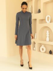Акція на Сукня коротка осіння жіноча Seventeen 2139.5579 L-XL Сіра від Rozetka