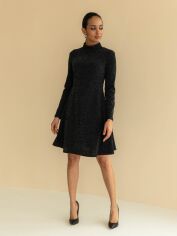 Акція на Сукня коротка осіння жіноча Seventeen 2139.5583 XXL-3XL Чорна від Rozetka