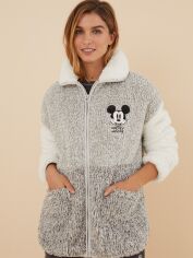 Акція на Піжамне худі жіноче Women'Secret Mb Mickey Robe 4416260 M Сіре від Rozetka