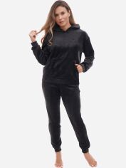 Акція на Піжама (худі + штани) жіноча Martelle Lingerie М-318 40 (L) Чорна від Rozetka