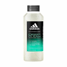 Акція на Чоловічий гель для душу Adidas Deep Clean Shower Gel з ефектом пілінгу, 400 мл від Eva