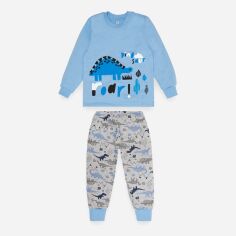 Акция на Піжама (світшот + штани) утеплена дитяча Gabbi 13333 110 см Блакитна от Rozetka