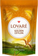 Акция на Чорний чай Lovare Golden Ceylon цейлонський середньолистовий 250 г от Rozetka