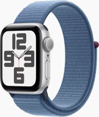 Акция на Apple Watch Se 2 2023 40mm Gps Silver Aluminum Case with Winter Blue Sport Loop (MRE33) от Y.UA