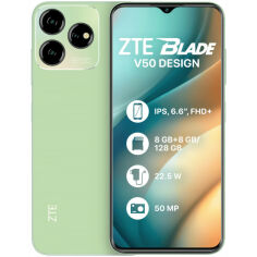 Акция на Смартфон ZTE Blade V50 Design 8/128Gb Green от Comfy UA