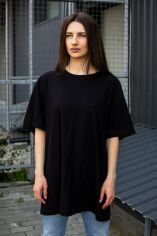 Акція на Оверсайз Футболка Without Great Woman L/XL Black від Rozetka