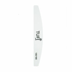 Акция на Пилка для нігтів Tufi Profi Premium Півколо 100/180 гритів, 17.8 см, біла, 25 шт (0231932) от Eva