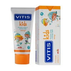 Акция на Дитяча зубна гель-паста Dentaid Vitis Kids Dental Gel зі смаком вишні, 50 мл от Eva
