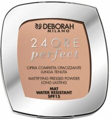 Акция на Пудра компактна для обличчя Deborah 24Ore Perfect SPF15 Стійка матуюча 04 Beige 9 г от Rozetka