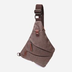 Акція на Сумка-слінг через плече чоловіча тканинна Vintage leather-22198 Пісочна від Rozetka