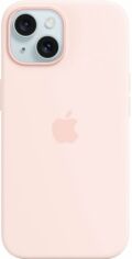 Акция на Панель Apple MagSafe Silicone Case для Apple iPhone 15 Light Pink (MT0U3ZM/A) от Rozetka