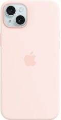 Акция на Панель Apple MagSafe Silicone Case для Apple iPhone 15 Plus Light Pink (MT143ZM/A) от Rozetka